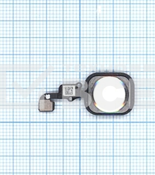 Кнопка HOME в сборе с механизмом и шлейфом для iPhone 6S/6S Plus белый