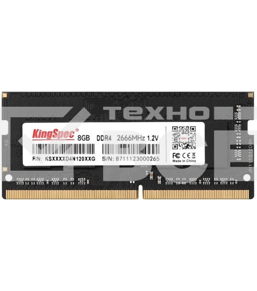 Оперативная память KingSpec, DDR4, 4GB (1x4 GB), 2666 MHz, CL17, SO-DIMM