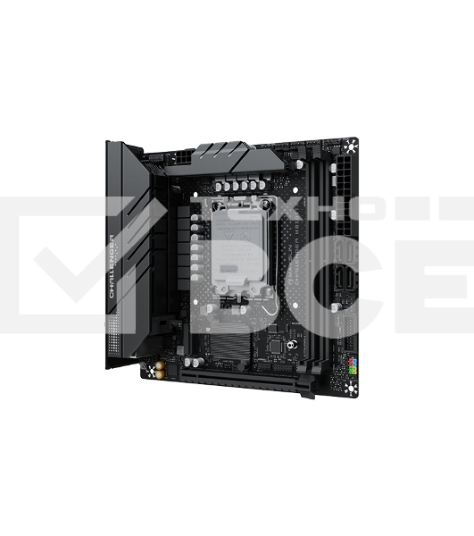 Материнская плата Maxsun MS-Challenger H810ITX WIFI, LGA1851, Intel H810, 2xDDR5, 4xSATA, 2xM.2, 1xPCIe 5.0 x16, 1xDP, 1xHDMI, 1x1Gb LAN, Wi-Fi 6, Bluetooth 5.2, 4xUSB-A 10Gbps, 2xUSB-A 5Gbps, 2xUSB-A 2.0, 3x3.5 мм, Mini-ITX