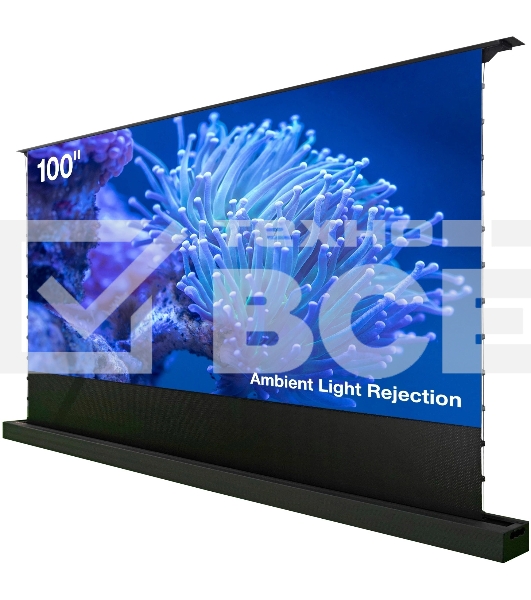 Экран Cactus 125x221 см FloorRising CS-PSFRALR-221X125 16:9 напольный рулонный черный (моторизованный привод)