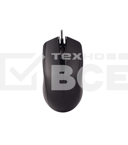 Мышь проводная A4Tech OP-760 черный, 1200 dpi, USB, кнопки - 3