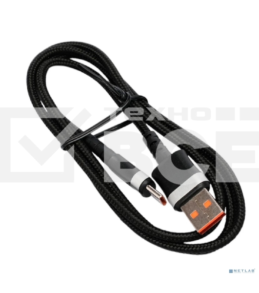 Кабель USB2.0 Cablexpert CCP-USB2-AMCM-66W-1M, AM/Type-C, 6A, 66Вт, QC3.0, медь, 1м, черный, пакет