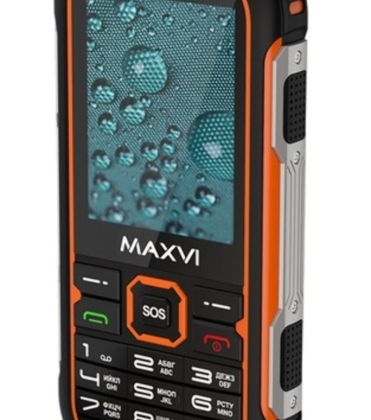 Мобильный телефон Maxvi R2 up оранжевый