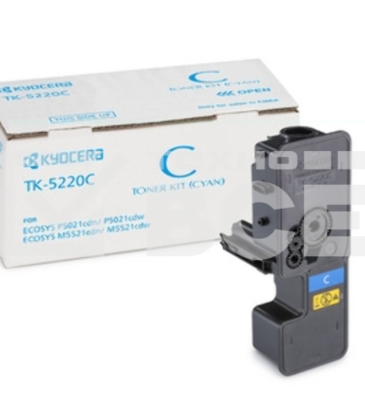 Картридж лазерный Kyocera TK-5220C (1T02R9CNL1) голубой для P5021cdn/cdw, P5026cdn/cdw, M5521cdn/cdw, 1200 стр.