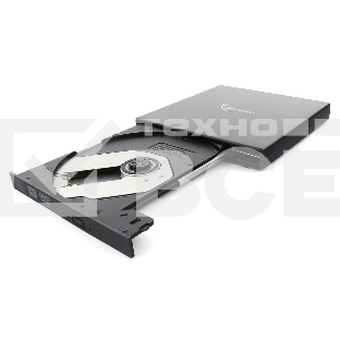 Оптический привод внешний с интерфейсом USB Gembird DVD-USB-02 пластик, черный