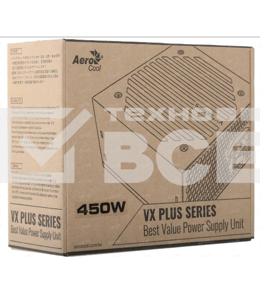 Блок питания Aerocool / Formula VX-450 PLUS, 450Вт, 120мм, черный