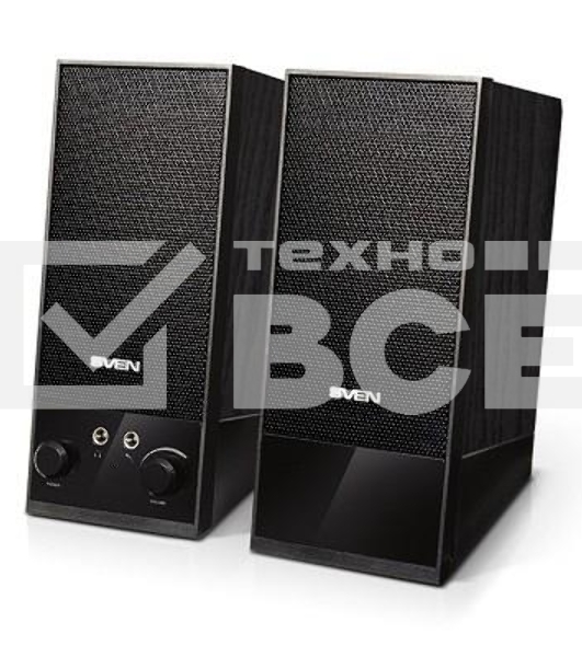 Акустическая система Sven SPS-604 2.0 черный 4Вт