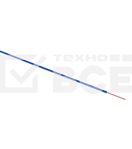 Провод ПГВА Rexant 1х0.50 мм², синий, бухта 100 м