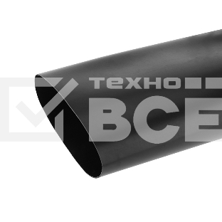 Термоусаживаемая трубка клеевая Rexant 130,0/22,0 мм, (6:1) черная, упаковка 1 м