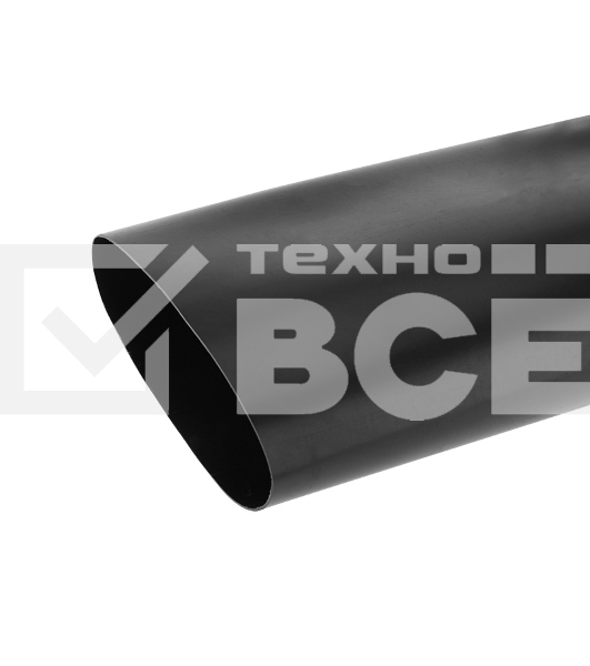 Термоусаживаемая трубка клеевая Rexant 130,0/22,0 мм, (6:1) черная, упаковка 1 м
