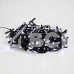 Гирлянда «Кластер» 10 м, 200 LED, черный каучук, IP67, соединяемая, цвет свечения белый NEON-NIGHT, фото2