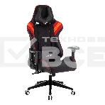 Кресло игровое Бюрократ VIKING 4 AERO RED две подушки черный/красный искусст.кожа/ткань, фото 1
