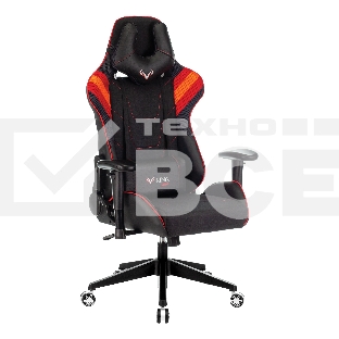 Кресло игровое Бюрократ VIKING 4 AERO RED две подушки черный/красный искусст.кожа/ткань