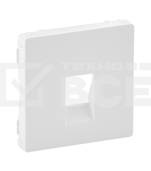 Лицевая панель аудио розетки, белый