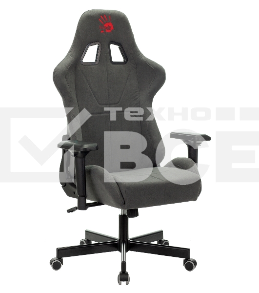 Кресло игровое A4Tech Bloody GC-700, серый, крестовина пластик