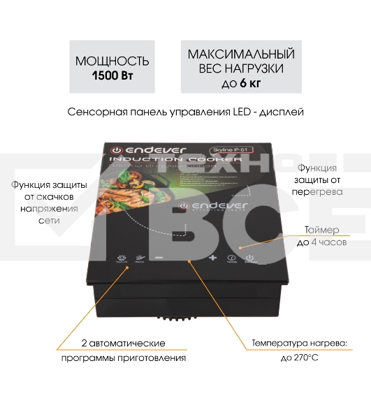 Индукционная плитка Endever Skyline IP-51