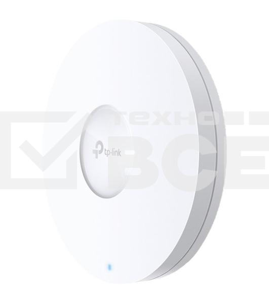 Точка доступа TP-Link 11AX dual-band ceiling access point, up to 1200 Mbit / s at 5 GHz and up to 574 Mbit / s at 2.4 GHz, 1 10/100/1000Mbps LAN port, support PoE 802.3at standard, support BSS coloring, Seamless Roaming, Mesh, Band Steering, Airtime Fairn