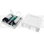 Розетка компьютерная RJ-45(8P8C) Hyperline, категория 5e, двойная, внешняя, Dual IDC, фото3