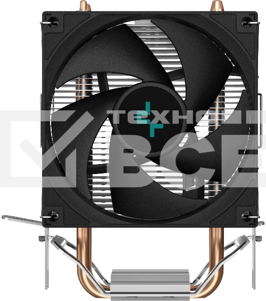 Кулер для процессора DEEPCOOL AG200 черный, 92 мм, алюминий/медь, 3050 об/мин, 30.5 дБ, 4 pin, 100 Вт, 133 мм