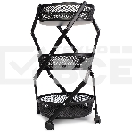 Этажерка Domfy DHC-FC30862 34.2x34.2x83.6 см, d=34.2 см черный, фото 1