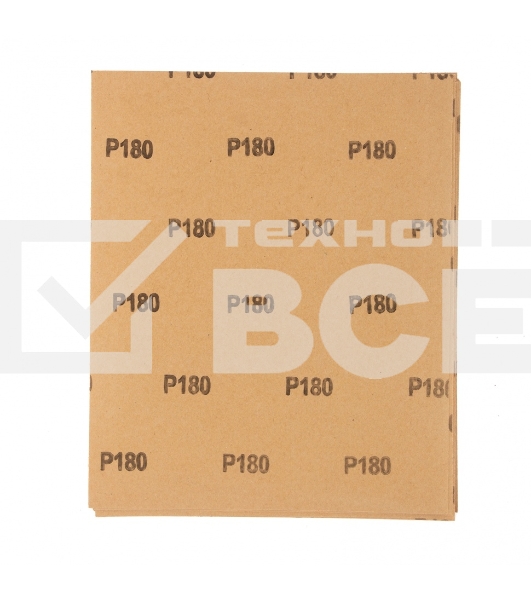 Шлифлист Matrix на бумажной основе, P 180, 230 х 280 мм, 10 шт., водостойкий