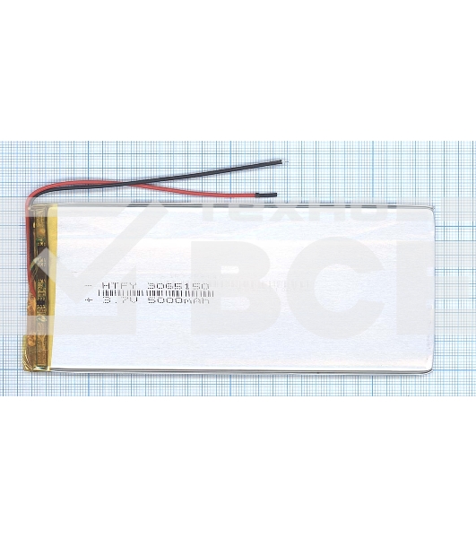 Аккумулятор Li-Pol (батарея) 3*65*150мм 2pin 3.7V/5000mAh