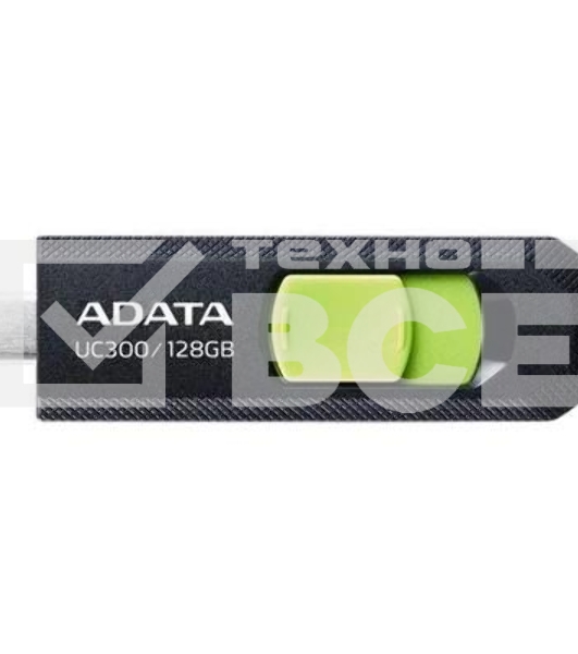 Флеш диск A-Data 128Gb Type-C UC300 ACHO-UC300-128G-RBK/GN USB3.2 черный/зеленый