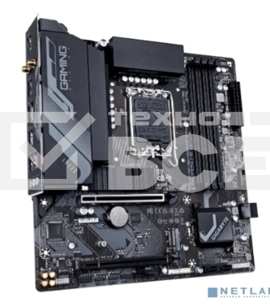 Материнская плата Gigabyte B760M GAMING X AX, LGA 1700, Intel B760, 4xDDR5, 4xSATA, 2xM.2, 1xPCIe 4.0 x16, 1xPCIe 3.0 x16, 1xHDMI, 1xDP, 1x 2.5Gb LAN, 5xUSB-A 2.0, 3xUSB-A 3.2 Gen 1, 3x3.5 мм, 7.1, mATX