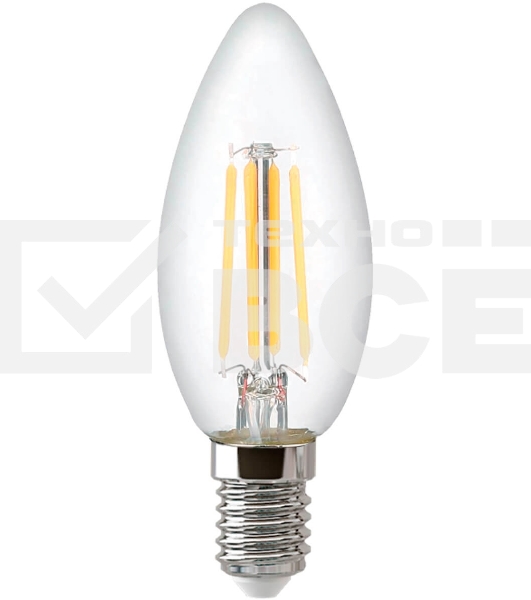 Лампа светодиодная Hiper THOMSON LED FILAMENT CANDLE 5W 545Lm E14 4500K TH-B2066