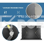 Экран Cactus 125x221 см FloorRising CS-PSFRALR-221X125 16:9 напольный рулонный черный (моторизованный привод), фото2