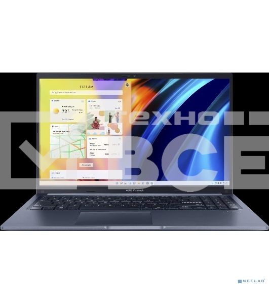 Ноутбук Asus Vivobook 15 X1502VA-BQ924 синий Core i7 13620H 16Gb SSD 512Gb Intel Iris Xe graphics 15.6