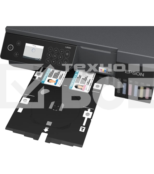 МФУ струйное Epson EcoTank L8100 (C11CK94***), A4, цветной, печ. до 8 стр/мин., 5760 x 1440 dpi (печ.), 1200x4800dpi (скан.), USB, Wi-Fi