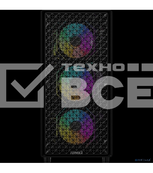 Компьютерный корпус Aerocool/Formula MANA DYNAMIC черный без БП ATX 6x120мм 2xUSB 3.0 1xUSB3.1 audio bott PSU