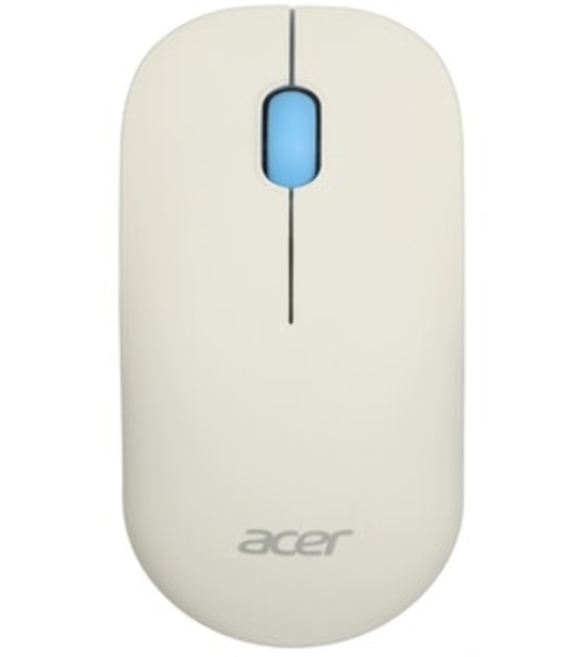 Мышь беспроводная Acer OMR205 белый/голубой, 1200 dpi, радиоканал, USB, кнопки - 3