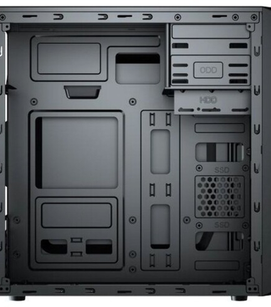 Компьютерный корпус ACD Coffre 102N mATX, черный, 80мм rear FAN, w/o PSU