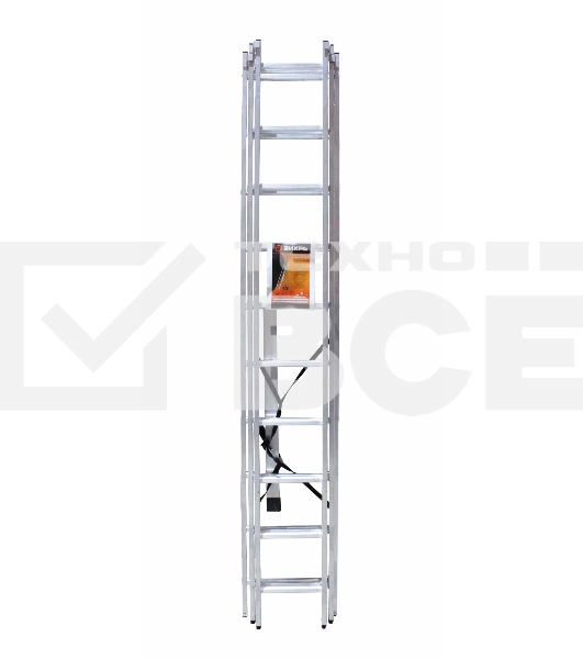 Лестница алюминиевая трехсекционная ЛА 3х10 Вихрь