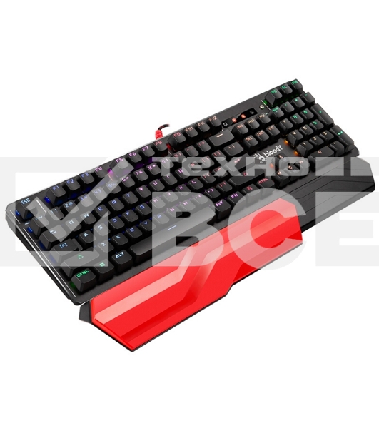 Клавиатура A4 B975 механическая черный USB Gamer LED (подставка для запястий)