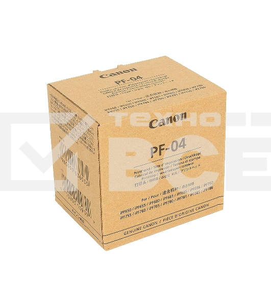 Печатающая головка Canon PF-04 (3630B001) черный для Canon iPF650, iPF655, iPF670, iPF680, iPF685, iPF750, iPF755, iPF760, iPF765, iPF770, iPF780, iPF785, iPF830, iPF840, iPF850.