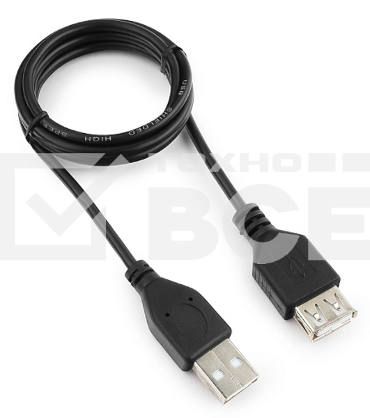 Кабель Гарнизон Кабель удлинитель USB 2.0, AM/AF, 1м, пакет (GCC-USB2-AMAF-1M)