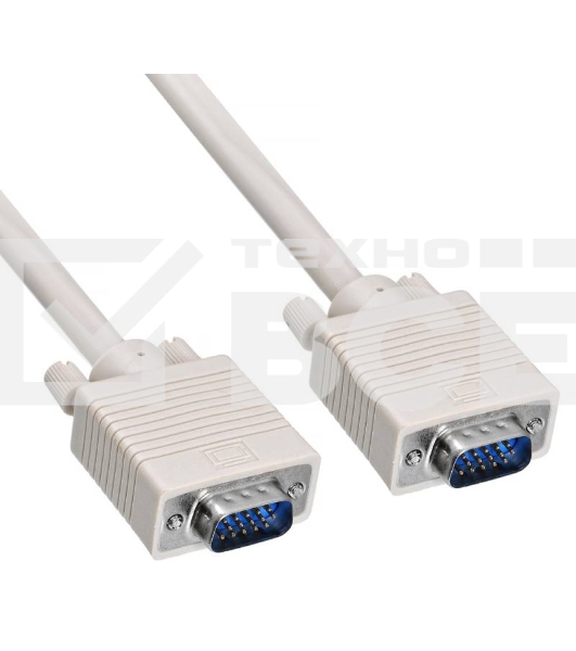 Удлинитель Buro кабеля VGA-15M/Fpro SVGA 15m/f для LCD мониторов 2 фильтра 1.8м