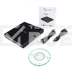Оптический привод внешний с интерфейсом USB Gembird DVD-USB-02 пластик, черный, фото3