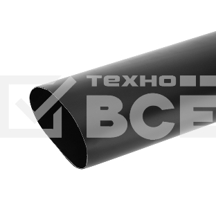 Термоусаживаемая трубка клеевая Rexant 115,0/19,0 мм, (6:1) черная, упаковка 1 м