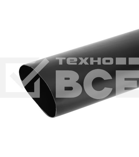 Термоусаживаемая трубка клеевая Rexant 115,0/19,0 мм, (6:1) черная, упаковка 1 м