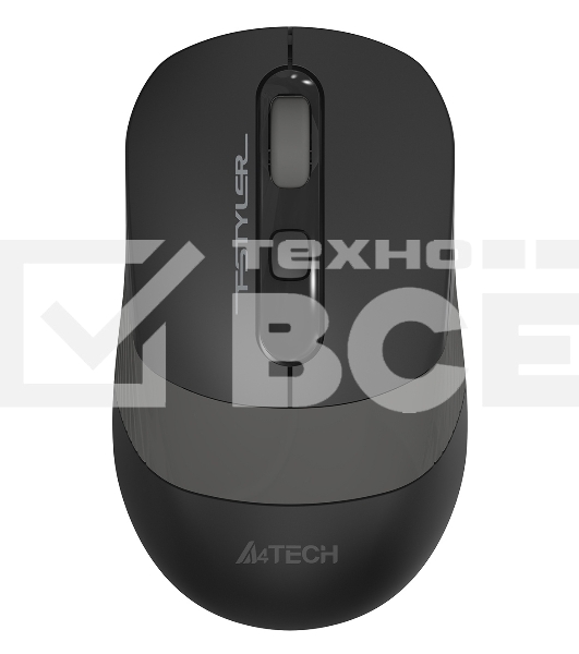 Мышь беспроводная A4Tech Fstyler FG10S черный/серый, 2000 dpi, радиоканал, USB, кнопки - 4