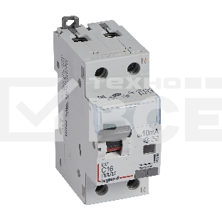 Выключатель автоматический дифференциального тока DX3 1П+Н C16А 10MA-AC