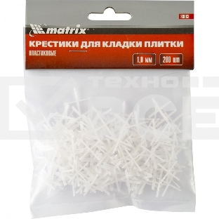 Крестики, 1,0 мм, для кладки плитки, 200 шт. Matrix