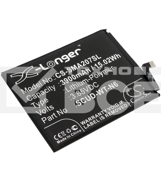 Аккумулятор CameronSinoCS-SMA107SL SCUD-WT-N6 для Samsung Galaxy A10s, Galaxy A20s 3.85V / 3900mAh / 15.02Wh