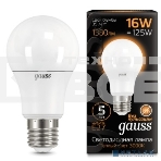 Лампа светодиодная Gauss LED A60 16W E27 1380lm 3000K 1/10/50 102502116, фото4