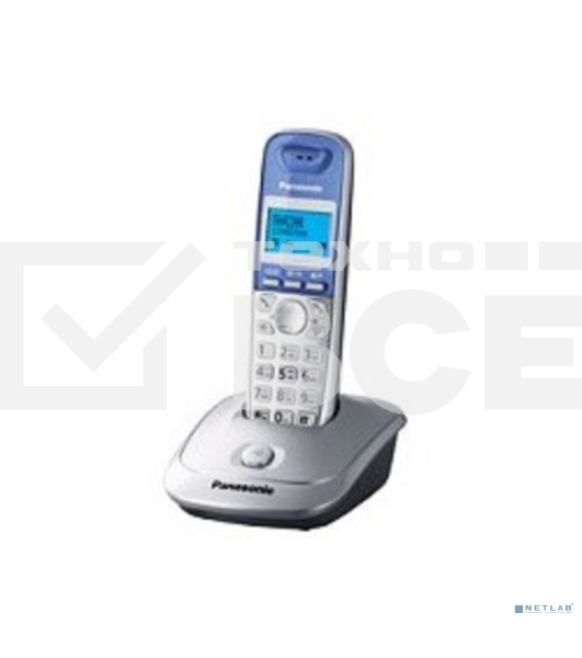 Телефон беспроводной (DECT) Panasonic KX-TG2511RUS (серебристый) {АОН, Caller ID,спикерфон на трубке,переход в Эко режим одним нажатием}
