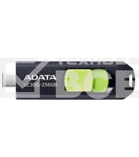 Флеш диск A-Data 256Gb UC300 ACHO-UC300-256G-RBK/GN USB3.2 зеленый